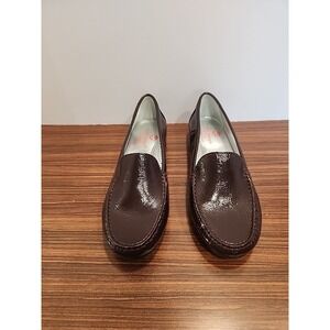 MARC JOSEPH NEW YORK Womens 9.5 Brown Burgundy Leather Warren Street Loafer